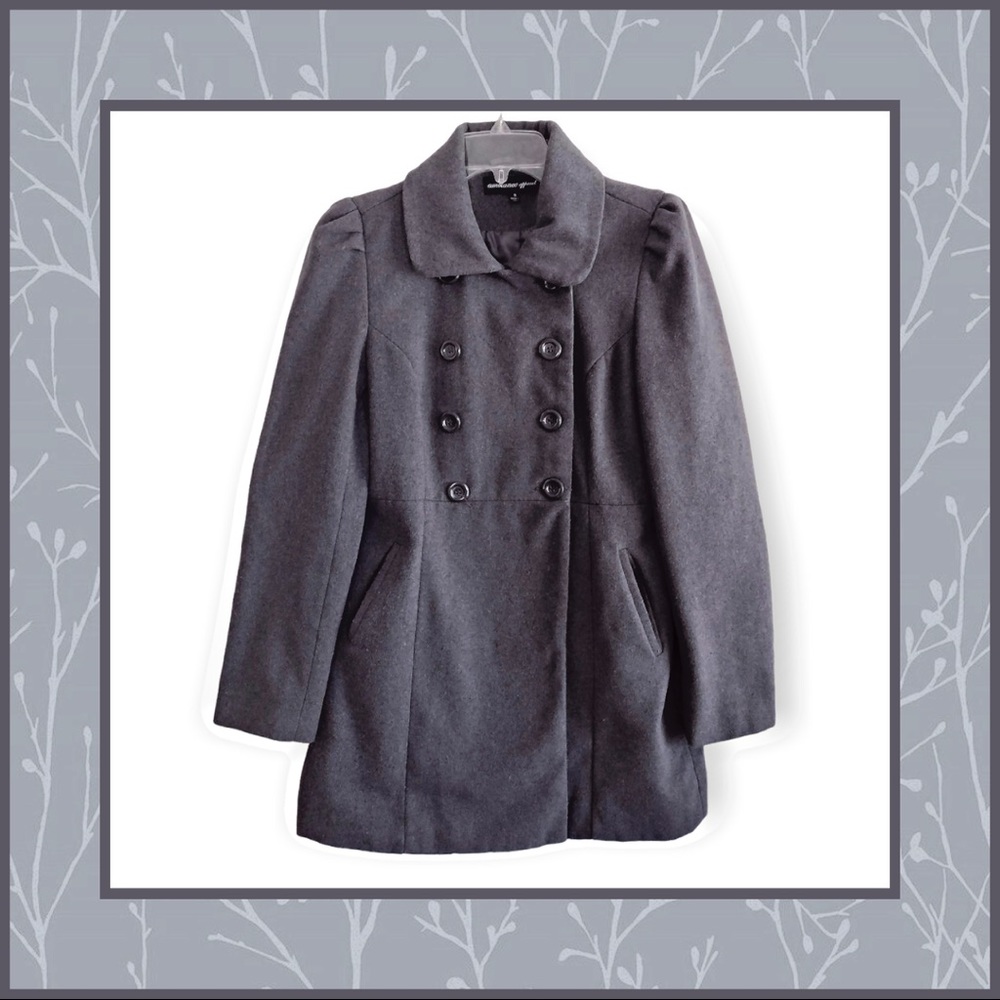 Ambiance Apparel Wool Pea Coat